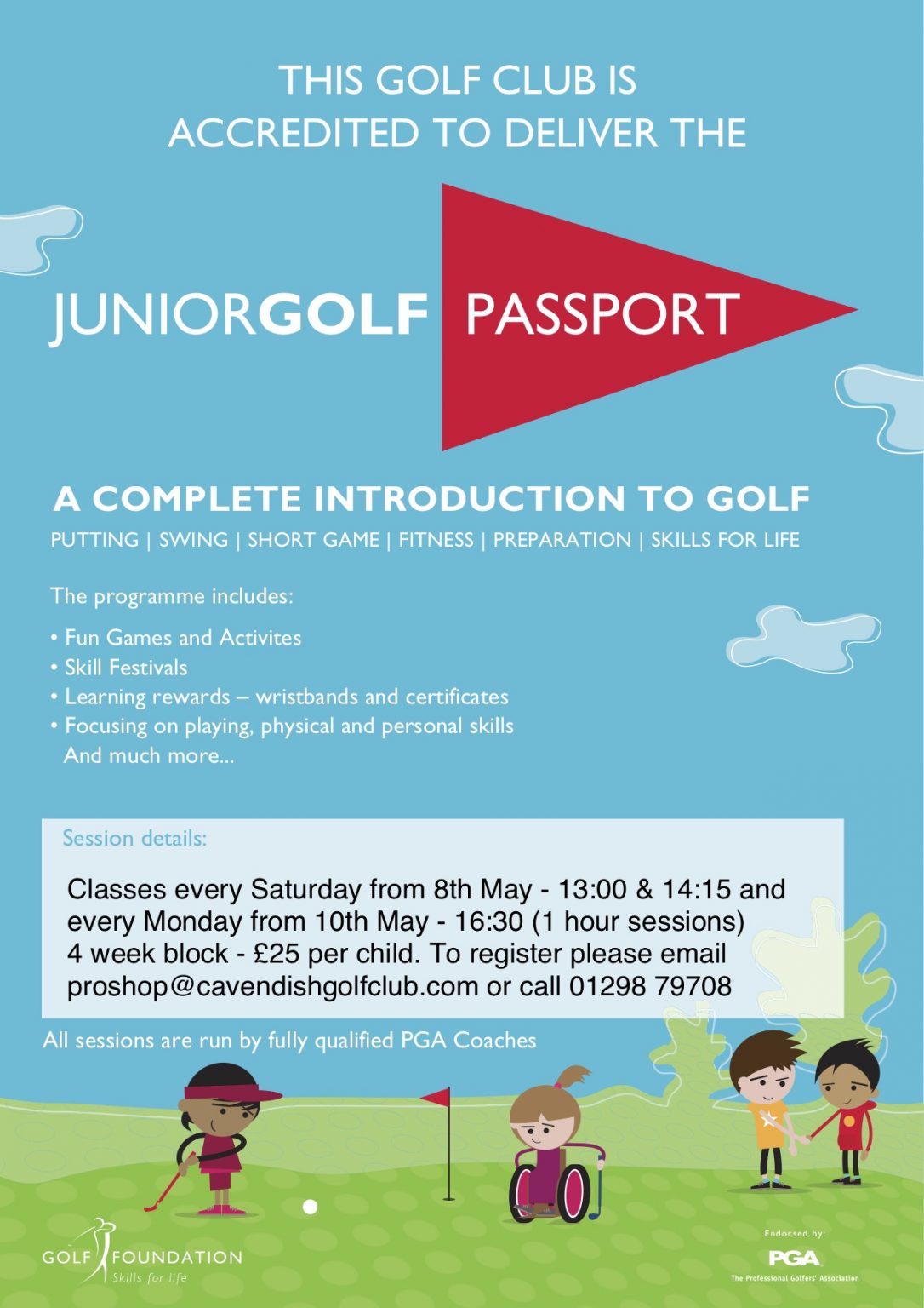 Junior Golf Passport Cavendish Golf Club